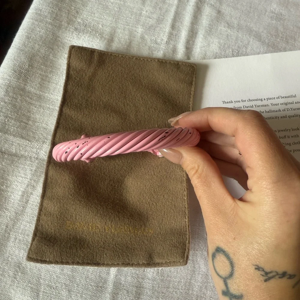 David Yurman Pink Twisted Bracelet - Picture 4 of 5